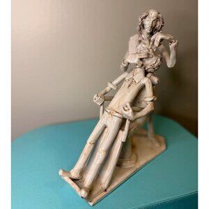 Dino Bencini - Signed - Italy Ceramic Sculpture – Dentist and Patient – 9”